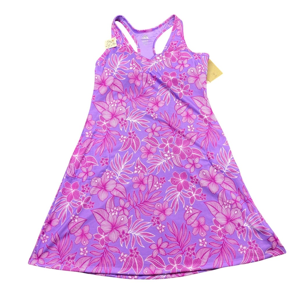 ZeroXposur Action Back Venture Dress Womens Maui Pink Floral Swim UPF 50+ XL